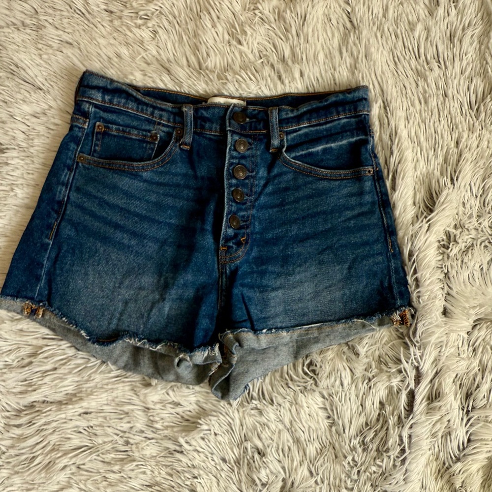 Abercrombie & Fitch High Rise Short Button Up Fly Size 27/4